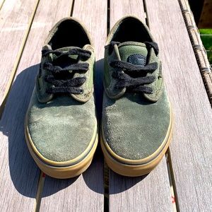 Boys Green Suede Pro Vans